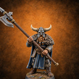 Shoulder to Shoulder, Halberds High Human Huscarl Halberdier C — painted concept preview (miniature supplied unpainted)