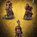 Heavy Hands Bugbear Warriors — painted concept preview (miniature supplied unpainted)