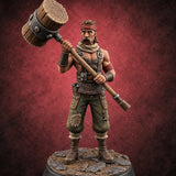 Permits Pending, Work Begins Construction Crew Worker E — painted concept preview (miniature supplied unpainted)