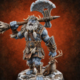 Winter's Tallest Tenants Frost Giant Warrior B — painted concept preview (miniature supplied unpainted)