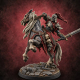 Hooves Strike Sparks, Vows Stay Broken Death Knight Rider A — painted concept preview (miniature supplied unpainted)
