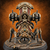 Folded Arms, Floating Guns Retriever Spider-Legged Construct B — painted concept preview (miniature supplied unpainted)
