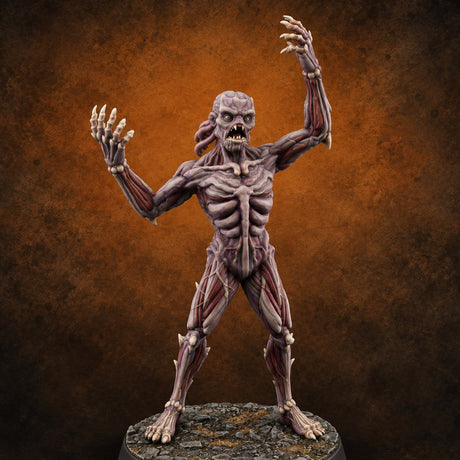 The Hunger Reaches First Feral Mind Flayer — painted concept preview (miniature supplied unpainted)