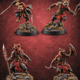 Hunting Pack Fans Out Gnoll Warriors — painted concept preview (miniature supplied unpainted)