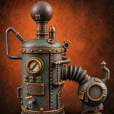 Pipe Dreams Under Pressure Steampunk Alchemist Pressure Tank — painted concept preview (terrain supplied unpainted)