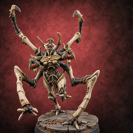 Scythe Season Opens Retriever Scythe-Legged Construct B — painted concept preview (miniature supplied unpainted)