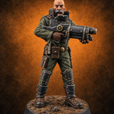 Not Here for Small Talk Human Sci-Fi Soldier B — painted concept preview (miniature supplied unpainted)