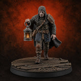 Holding the Line Human Guard B Miniature for Dungeons and Dragons, Pathfinder or other TTRPGs