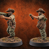 Reload Faster, Brew Later Bazooka Team — painted concept preview (miniature supplied unpainted)