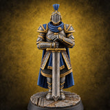 Helm Off, Helm On, Helm Down Human Royal Guard B — painted concept preview (miniature supplied unpainted)