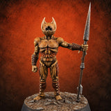 The Hive Sent No Warning Thri-kreen Spearman B — painted concept preview (miniature supplied unpainted)