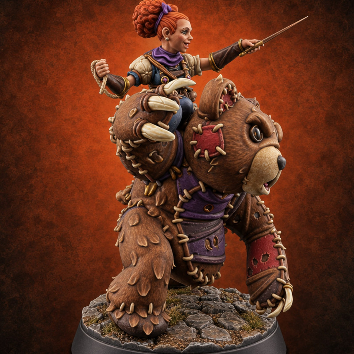Unbearably Enchanting Gnome Enchanter — painted concept preview (miniature supplied unpainted)