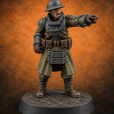 Pointing the Way Human and War Dog Team Member A — painted concept preview (miniature supplied unpainted)