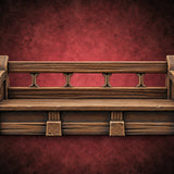 Objection Sustained, Furniture Assembled Wooden Courtroom Furniture B — painted concept preview (terrain supplied unpainted)