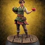 Shoulder Melon, Tomato Toss Human Fruit Seller — painted concept preview (miniature supplied unpainted)