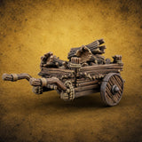 Rope-Lashed Farm Cart E — painted concept preview (terrain supplied unpainted)