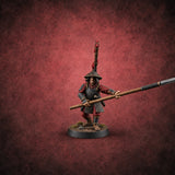 Holding the Line Human Ashigaru Spearman F — painted concept preview (miniature supplied unpainted)