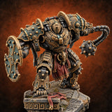 Strength Has a Pedestal Warforged Heavy Automaton A — painted concept preview (miniature supplied unpainted)