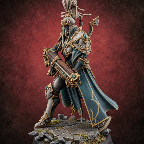Barrels Leveled Eladrin Rifle Warden B — painted concept preview (miniature supplied unpainted)