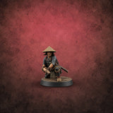 Digging In Human Ashigaru Spearman A — painted concept preview (miniature supplied unpainted)