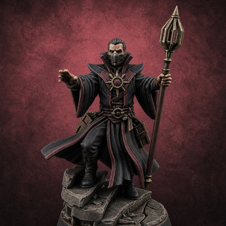 Reaching Through the Veil Human Wizard — painted concept preview (miniature supplied unpainted)