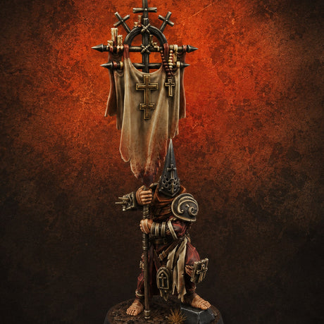 Rallying the Faithful Human Zealot B Miniature for Dungeons and Dragons, Pathfinder or other TTRPGs