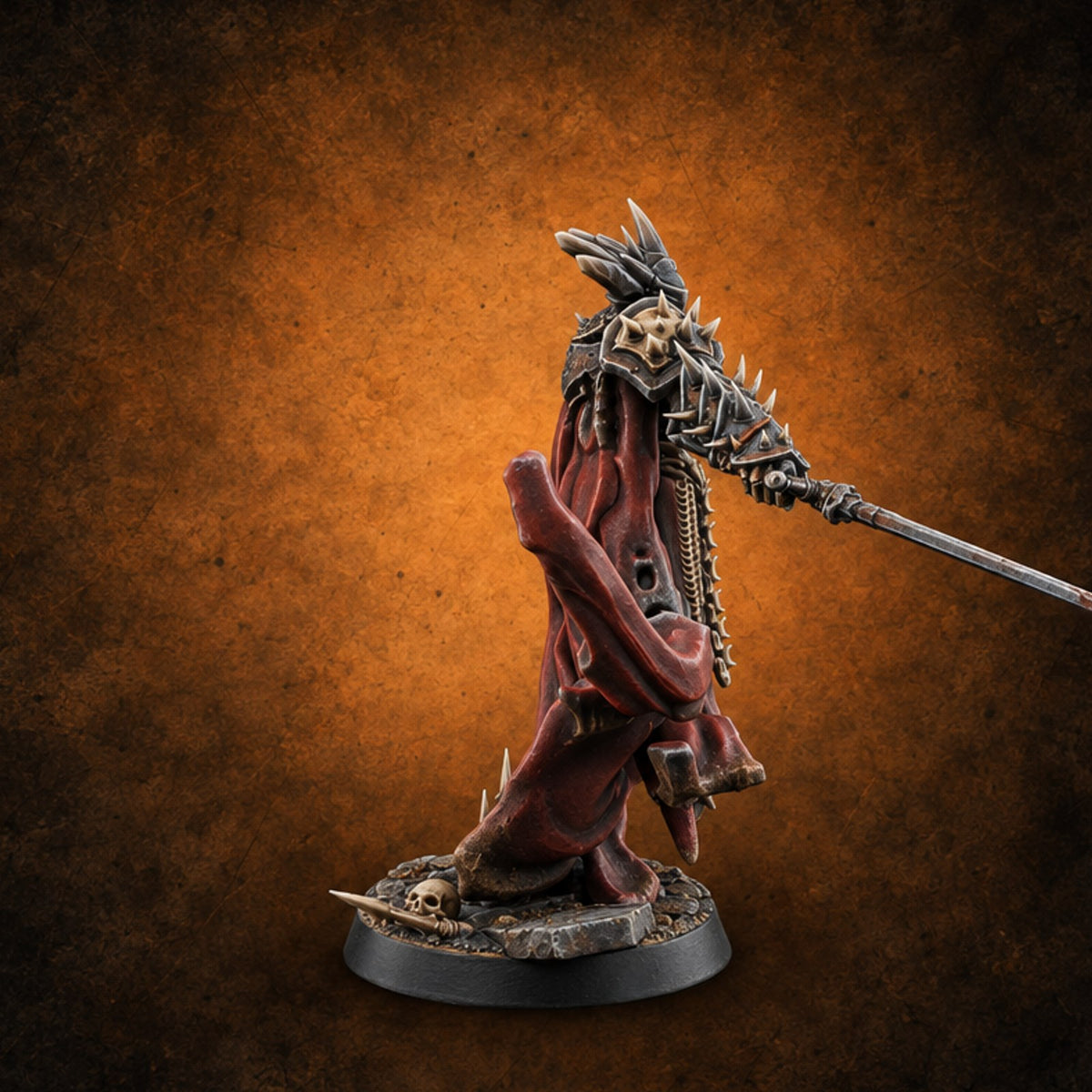 Bows to No Throne Death Knight Warrior C — painted concept preview (miniature supplied unpainted)