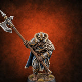 Shoulder to Shoulder, Halberds High Human Huscarl Halberdier E — painted concept preview (miniature supplied unpainted)