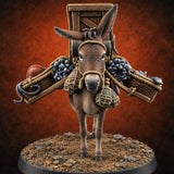 Fresh Catch Fish Vendor Market Miniature B — painted concept preview (miniature supplied unpainted)
