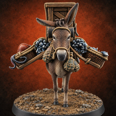 Fresh Catch Fish Vendor Market Miniature B — painted concept preview (miniature supplied unpainted)