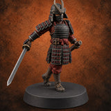 Swords Drawn Sword Drawn Human Umikage Guard E — painted concept preview (miniature supplied unpainted)