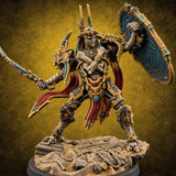 Dynasty Rebooted Mummy Cybernetic Warrior A — painted concept preview (miniature supplied unpainted)