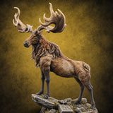 Surveying the Ruined Ridge Giant Elk — painted concept preview (miniature supplied unpainted)