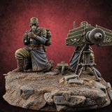 Breath Rationed, Ammunition Not Human Gas-Masked Heavy Infantry B — painted concept preview (miniature supplied unpainted)