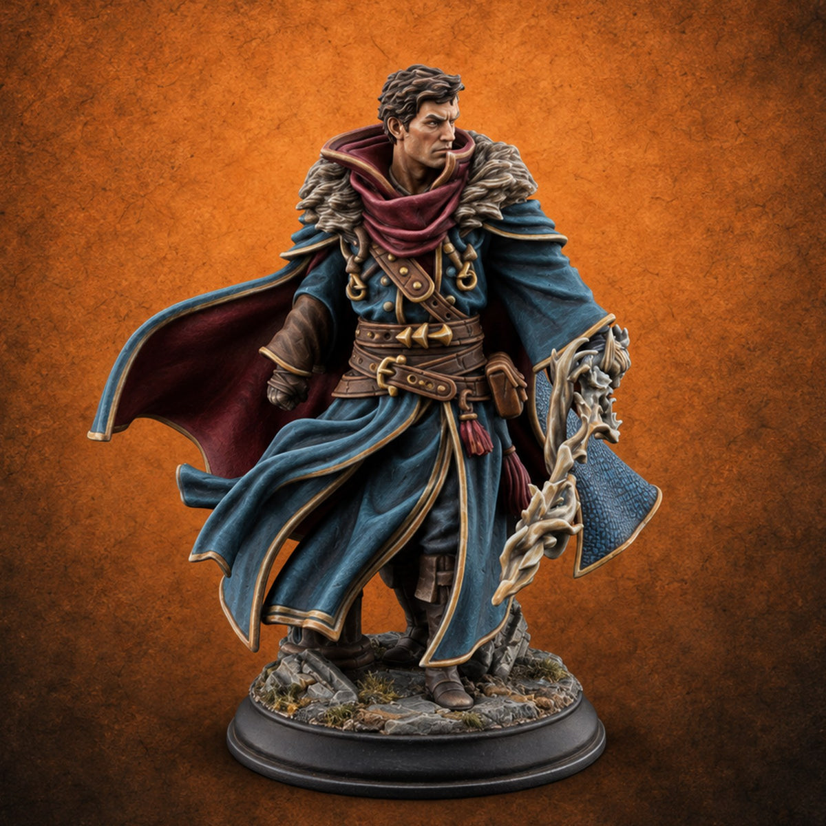 Conjuring Up Trouble Human Conjuration Sorcerer — painted concept preview (miniature supplied unpainted)
