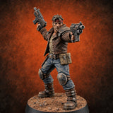 Wasteland Welcome Committee Human Raider G — painted concept preview (miniature supplied unpainted)