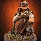 Second Helpings of Adventure Halfling Adventurer A — painted concept preview (miniature supplied unpainted)