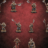 Shoulder to Shoulder, Halberds High Human Huscarl Halberdiers — painted concept preview (miniature supplied unpainted)