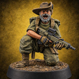 Brims Low, Bullpups Up Human Rifleman in Slouch Hat G — painted concept preview (miniature supplied unpainted)