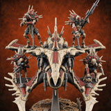 Collection Day Has Wings Human Hover Skiff Raiders — painted concept preview (miniature supplied unpainted)