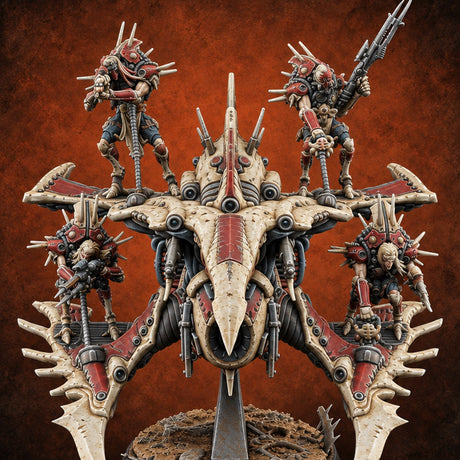 Collection Day Has Wings Human Hover Skiff Raiders — painted concept preview (miniature supplied unpainted)