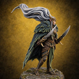 Quiet Until the Hair Flies Elf Sentinel Rogue B — painted concept preview (miniature supplied unpainted)