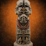 Every Face, One Creed Heretic Statue F — painted concept preview (terrain supplied unpainted)