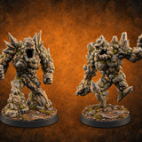 Bedrock Has Opinions Earth Elementals — painted concept preview (miniature supplied unpainted)