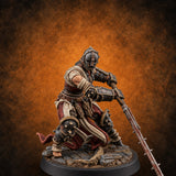 Penitents with Barbed Intent Human Spiked Warrior B — painted concept preview (miniature supplied unpainted)