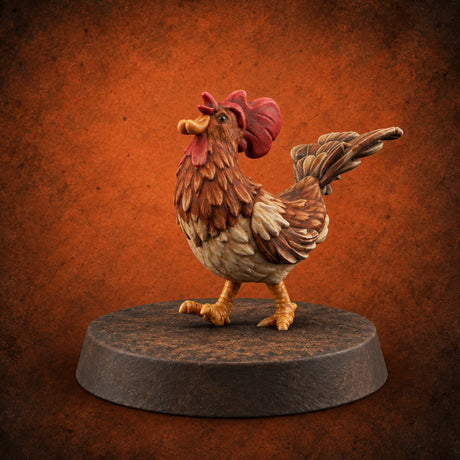 Pecking Order Barnyard Chicken C Miniature for Dungeons and Dragons, Pathfinder or other TTRPGs