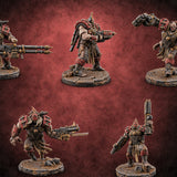 Chain Skirts Ogre Armoured Gunners — painted concept preview (miniature supplied unpainted)
