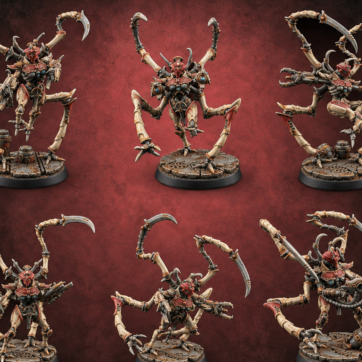 Scythe Season Opens Retriever Scythe-Legged Constructs — painted concept preview (miniature supplied unpainted)