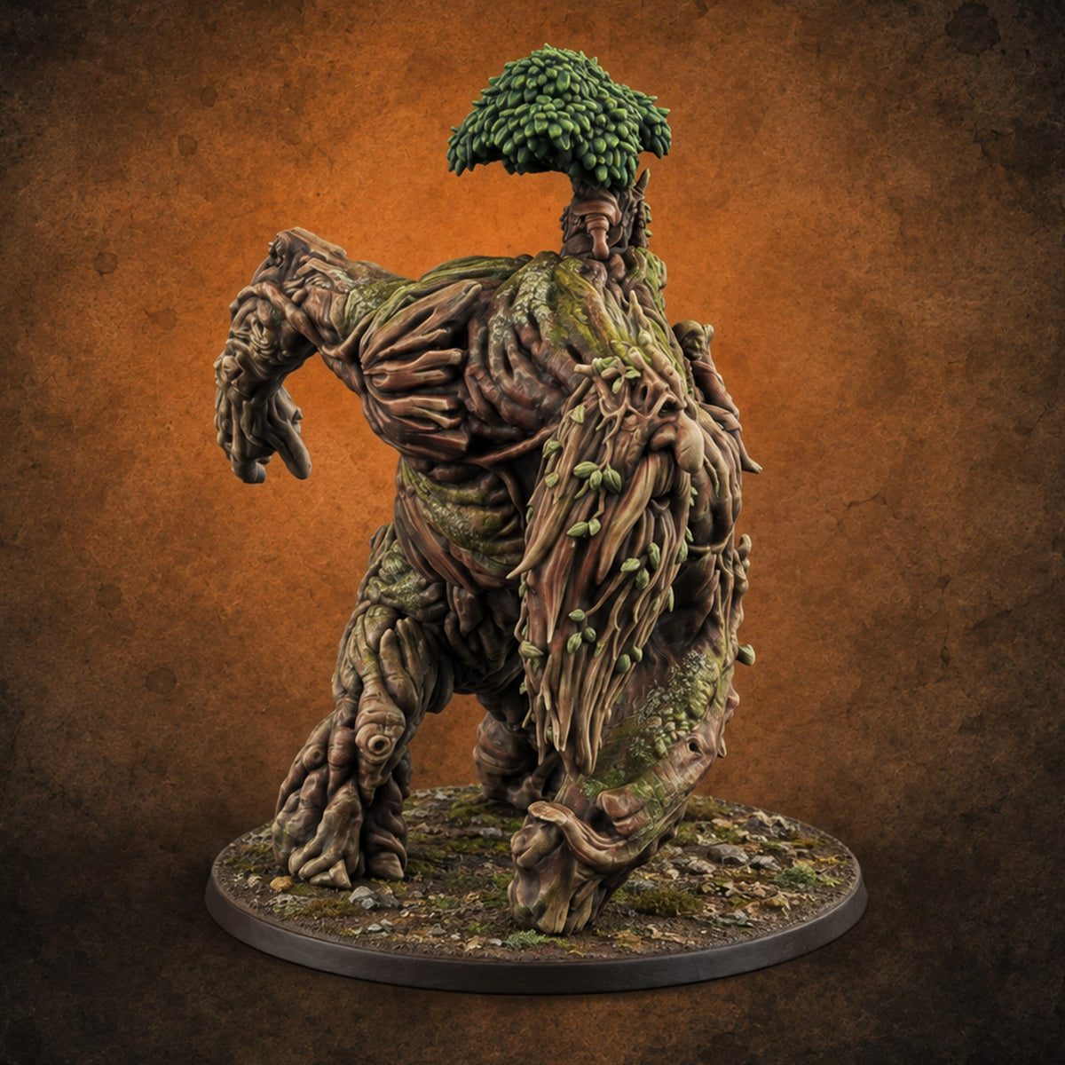 The Old Road Remembers Treant Wanderer — painted concept preview (miniature supplied unpainted)