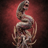 Uncoils Mid-Scream Neothelid Worm Horror — painted concept preview (miniature supplied unpainted)